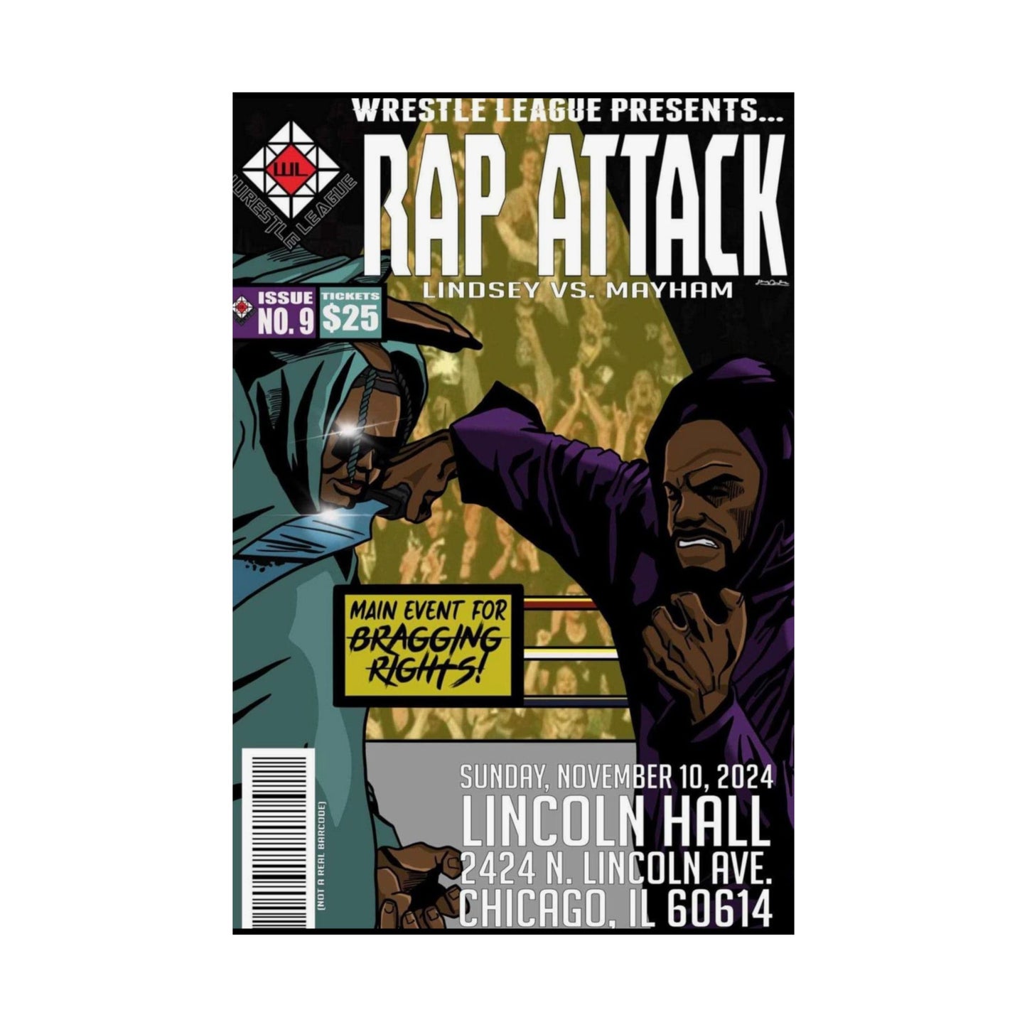 JR LINDSEY VS MOCHOSE MAYHAM POSTER