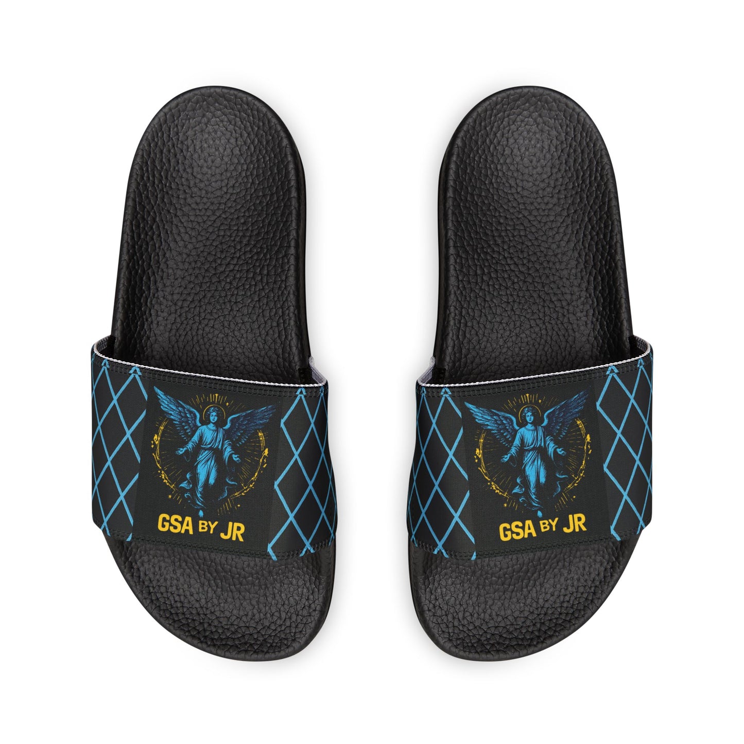 Holy Trinity Slides - Blue & Black
