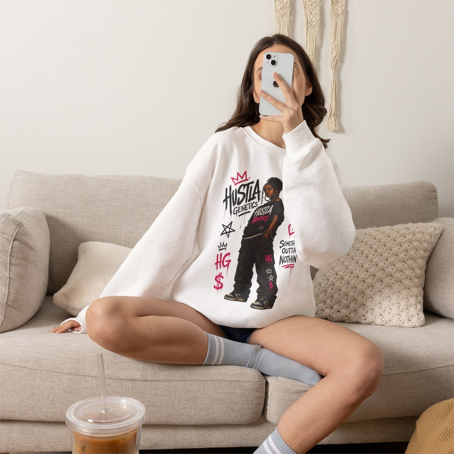 Hustla Genetics " Love to Hustle " Sweatshirt