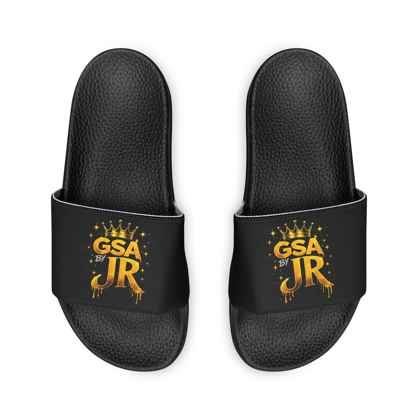 Youth Slides - Black/ Gold