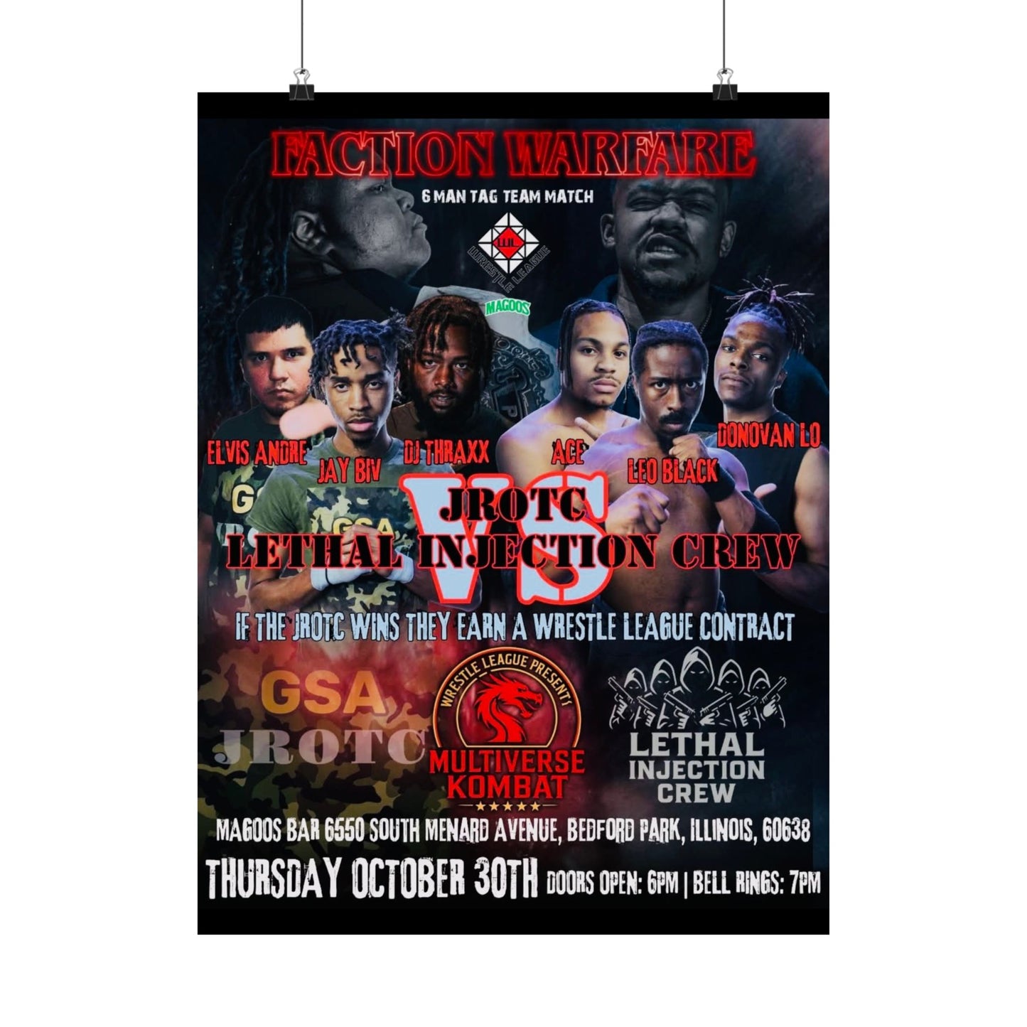 THE JROTC VS LIC POSTER ( Multiverse Kombat ) - Version 2