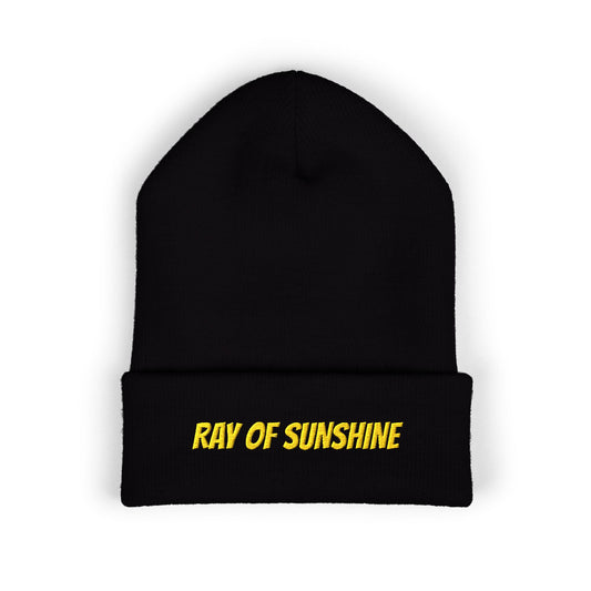 Ray of Sunshine Embroidered Beanie