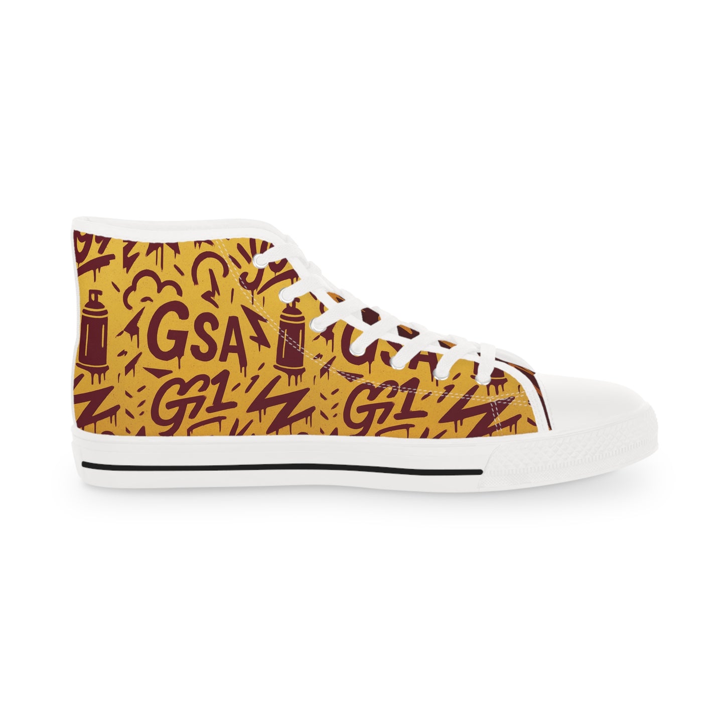 GSA G1 High Top Sneakers- Crimson Gold