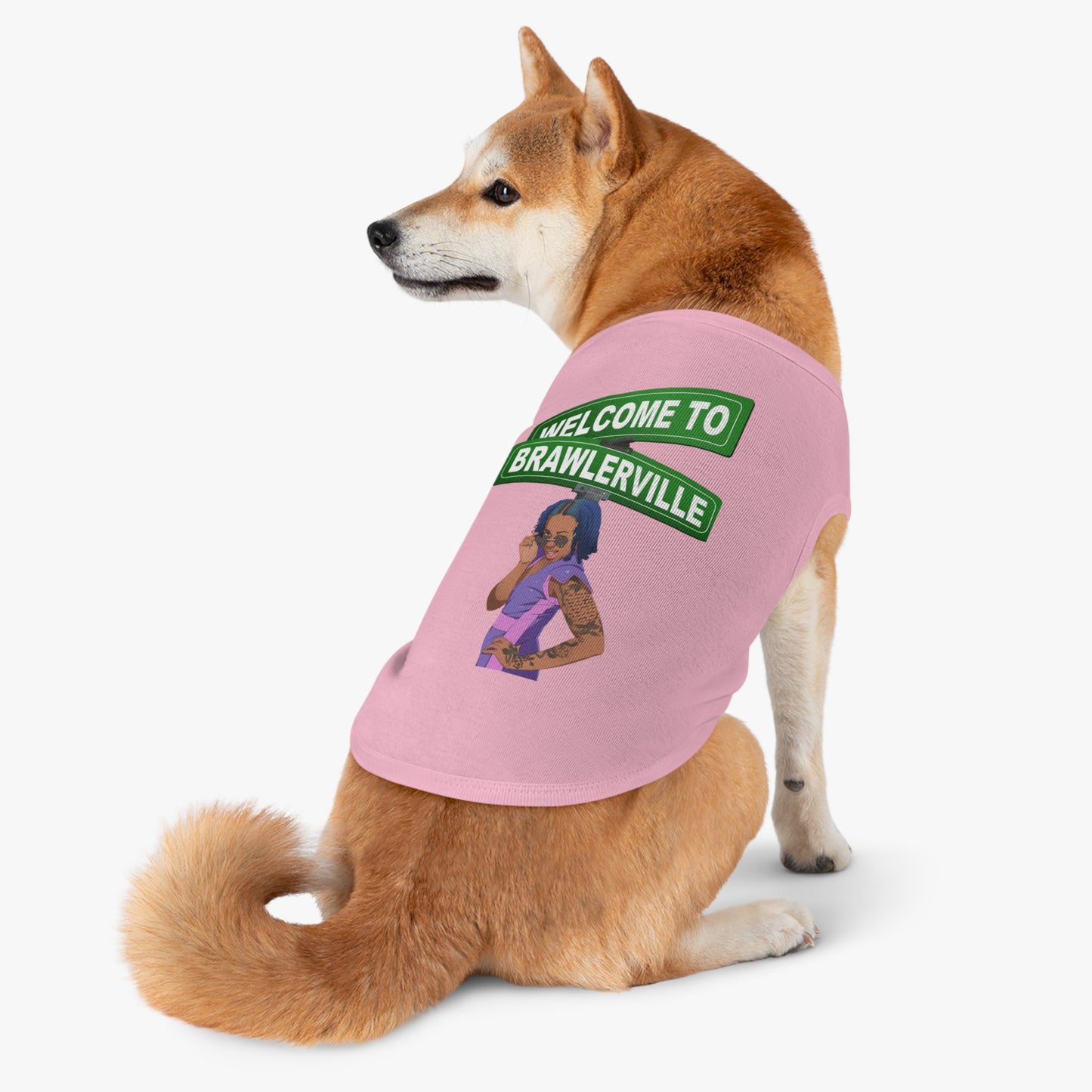 Britany Kay "Welcome to Brawlerville" Pet T-shirts