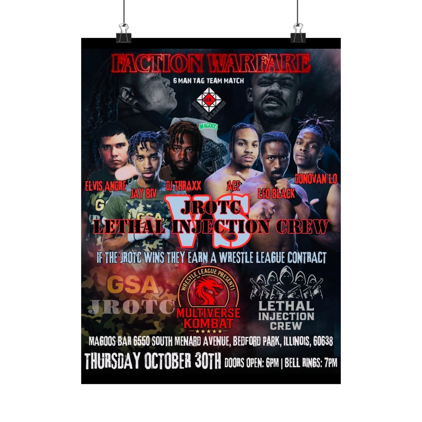 THE JROTC VS LIC POSTER ( Multiverse Kombat ) - Version 2