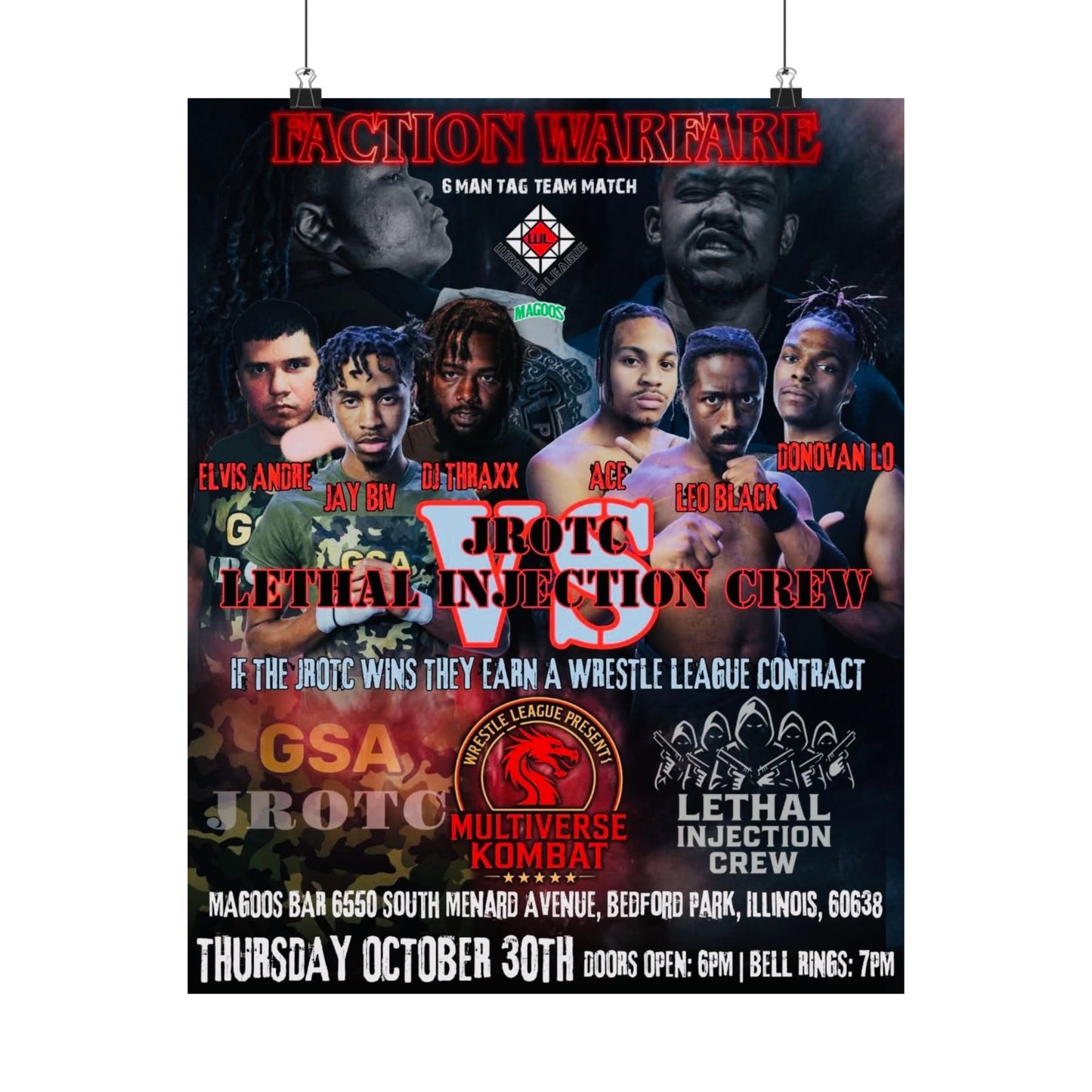 THE JROTC VS LIC POSTER ( Multiverse Kombat ) - Version 2