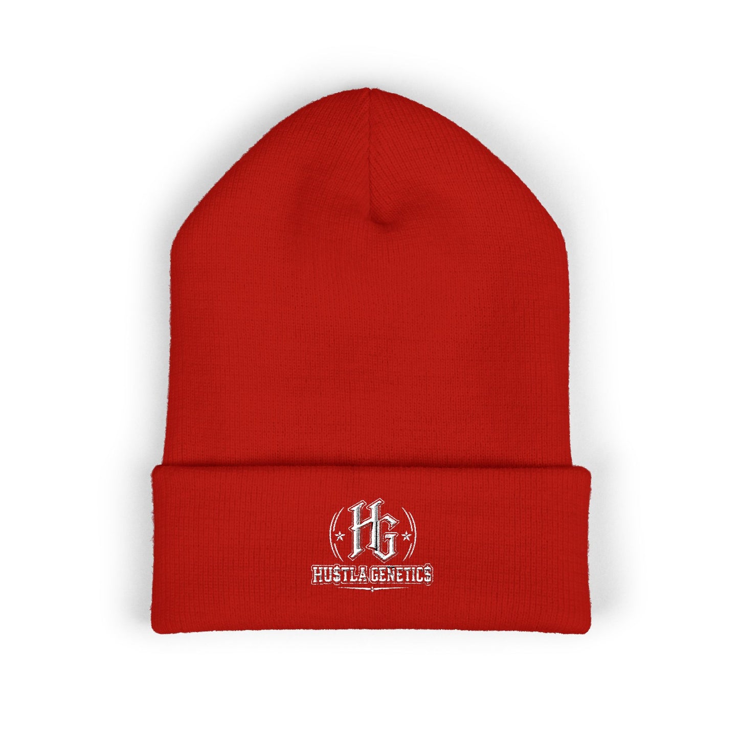 Hustla Genetics Embroidered Cuffed Beanie