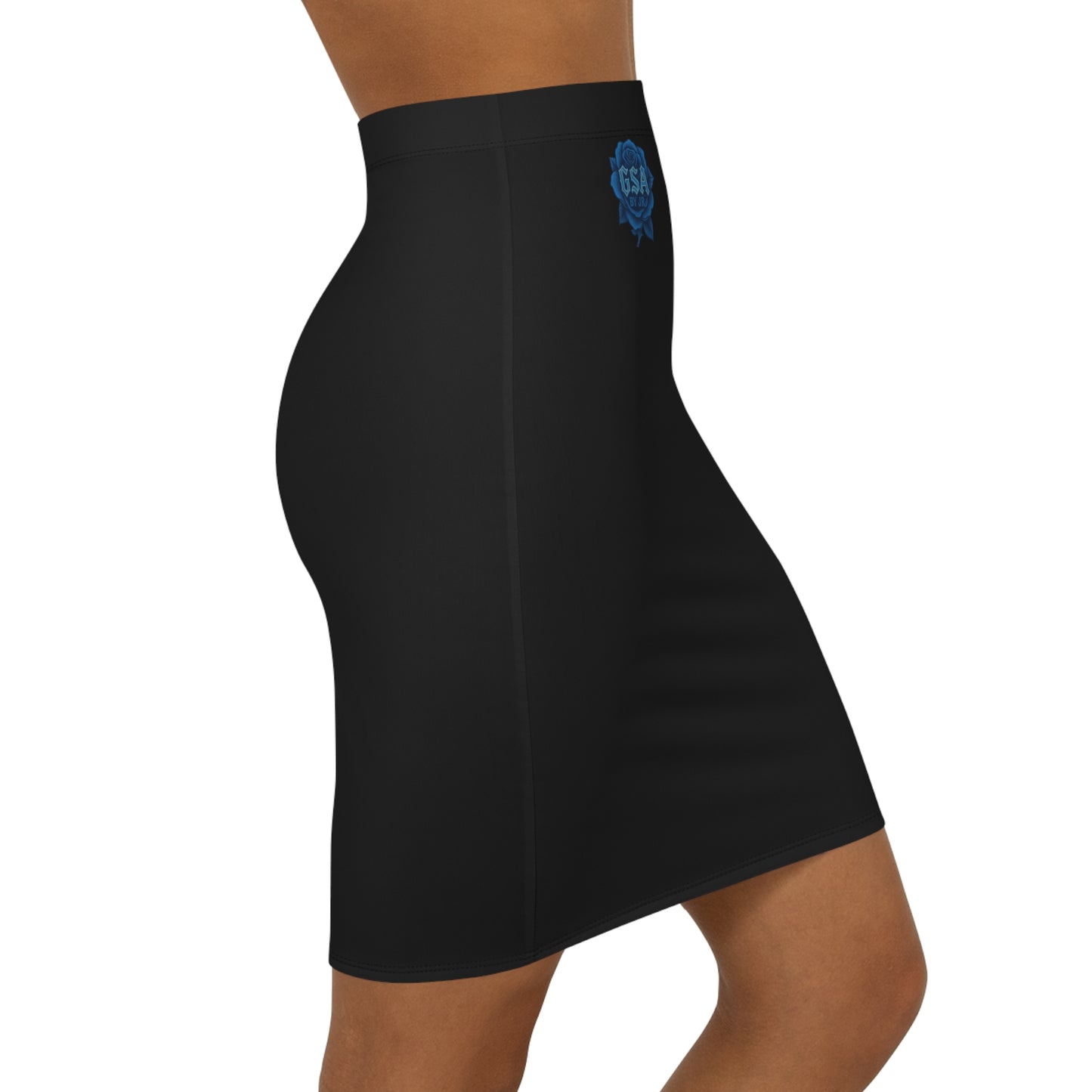 Pencil Skirt - Blue Emblem