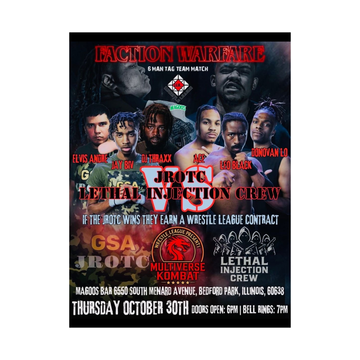 THE JROTC VS LIC POSTER ( Multiverse Kombat ) - Version 2