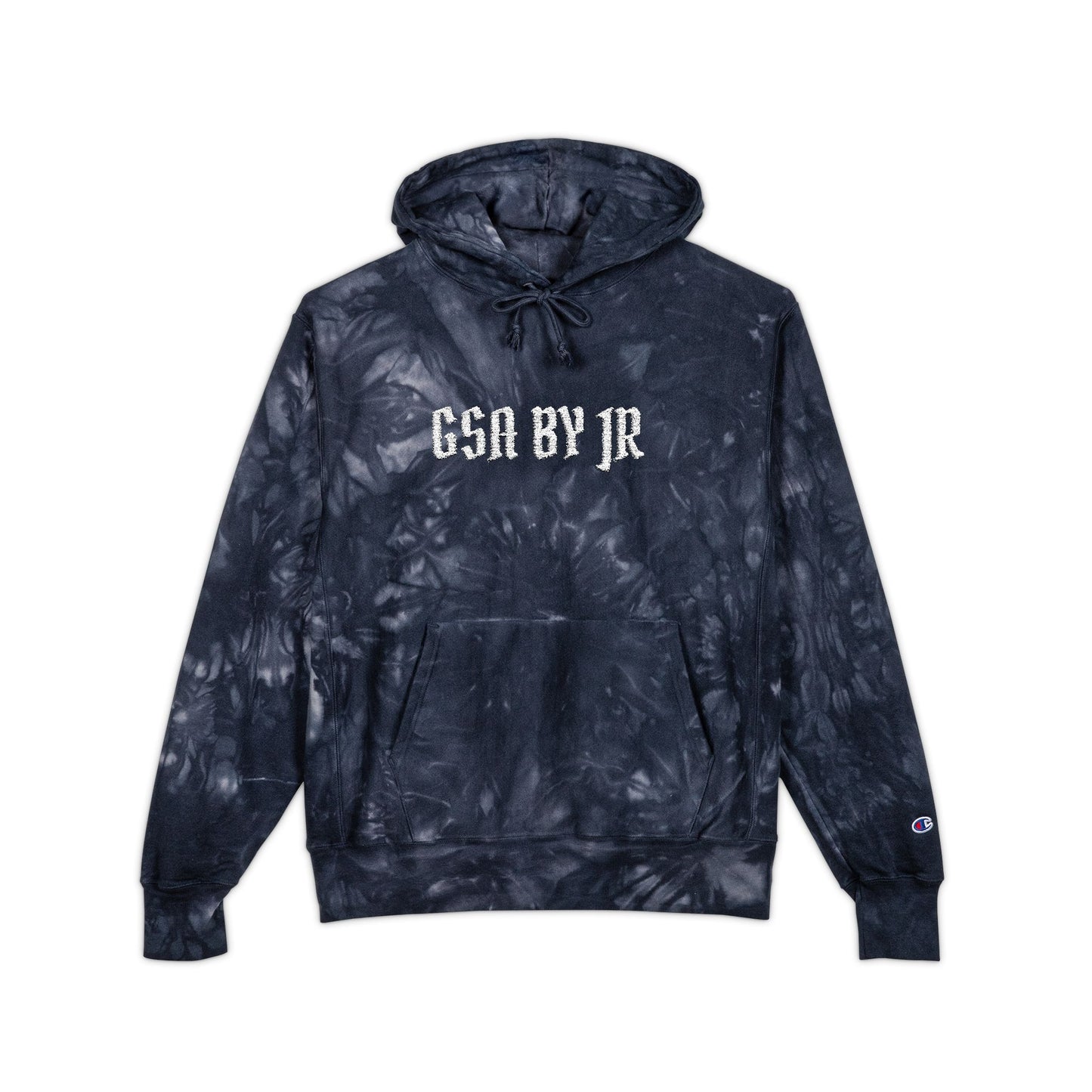 Tie-Dye Graphic Hoodie - Embroidered