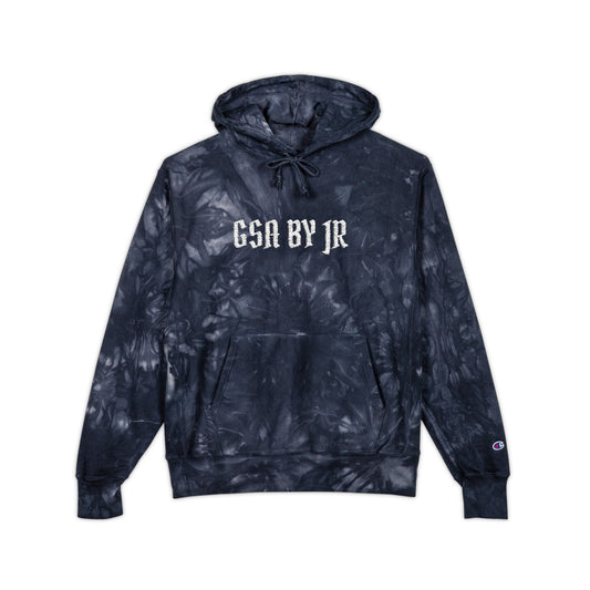 Tie-Dye Graphic Hoodie - Embroidered