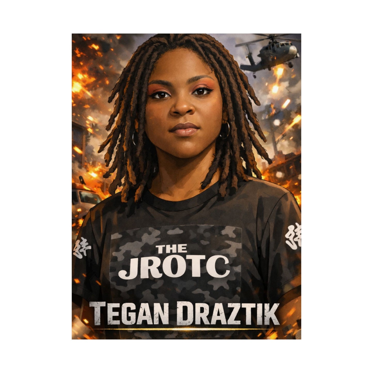 THE JROTC ANIME POSTER: TEGAN DRAZTIK