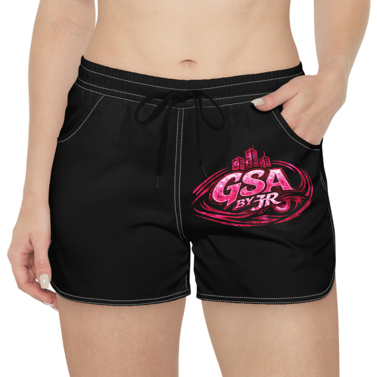 Pink Casual Shorts