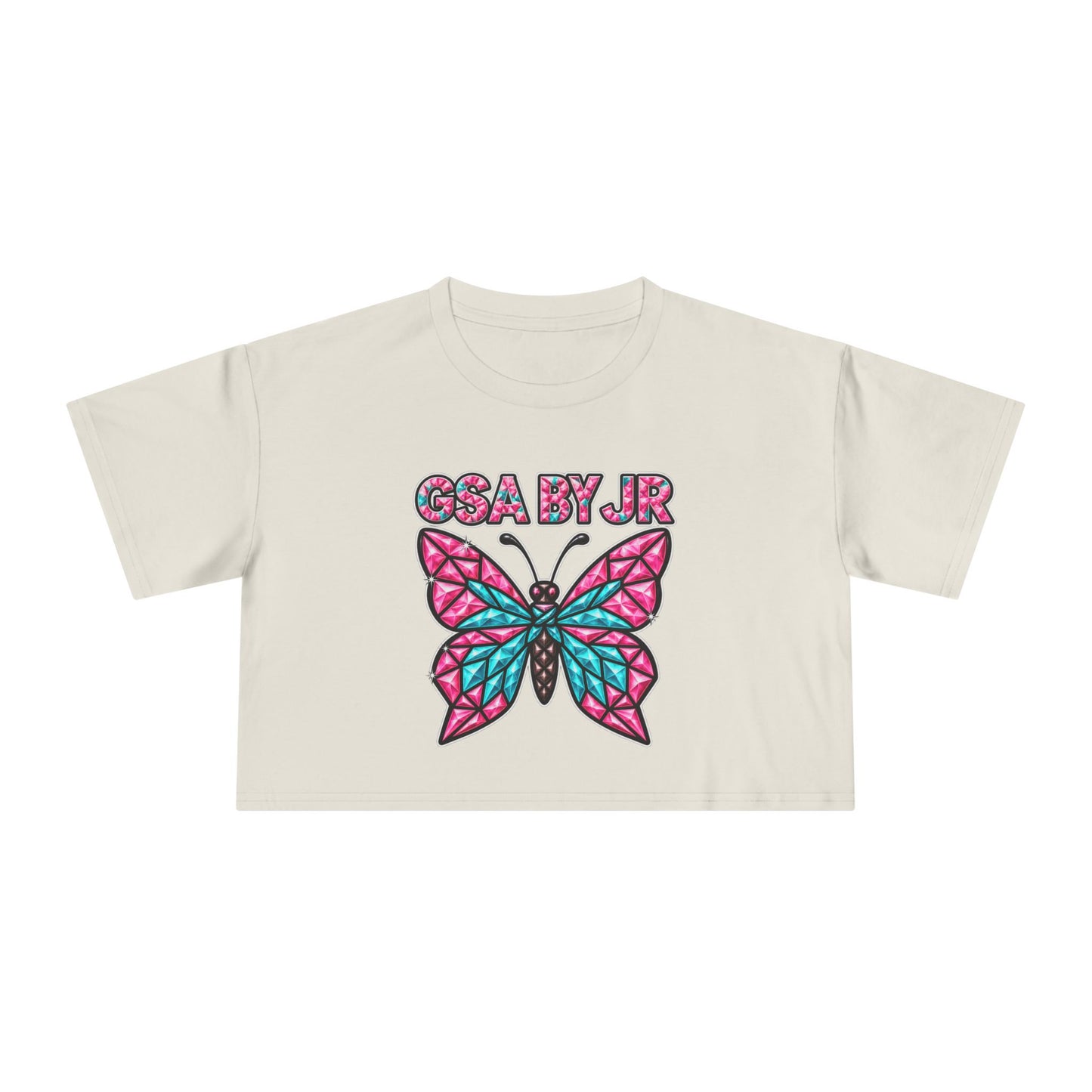 Butterfly Graphic Crop Tee