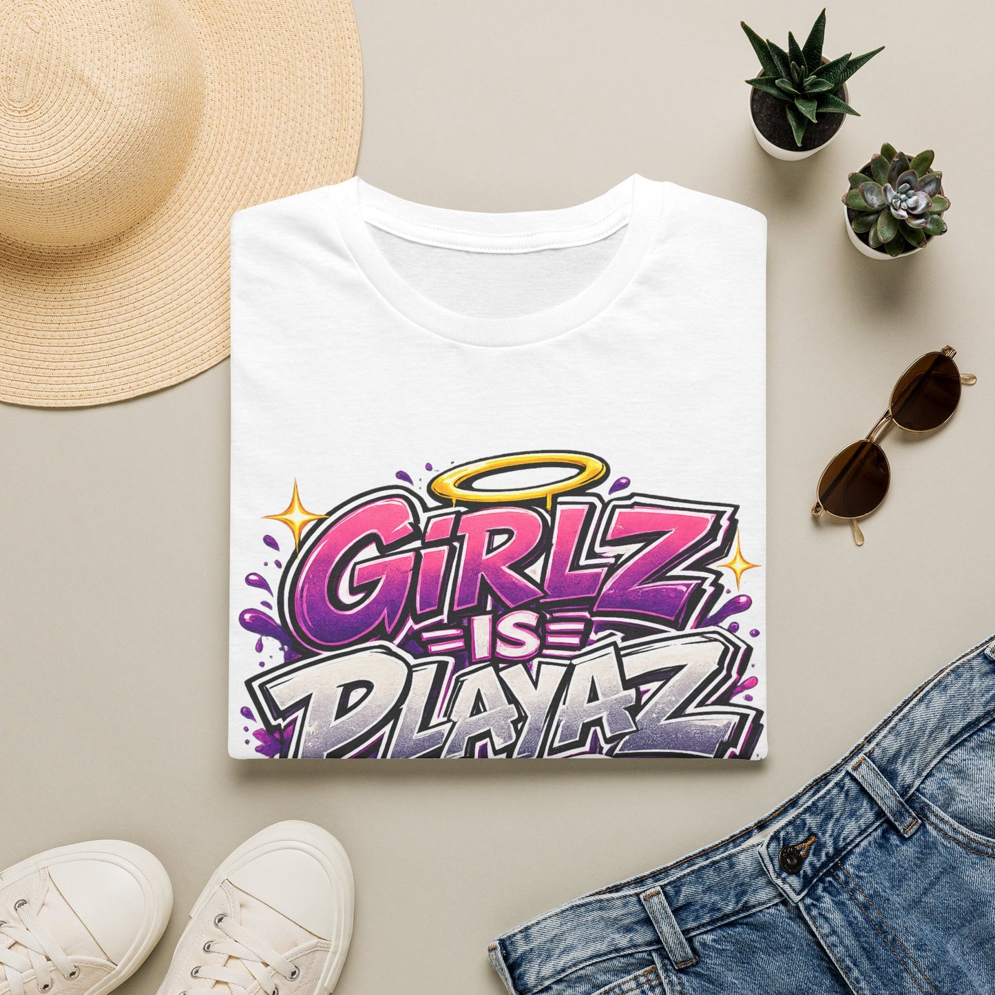 Girlz Is Playaz Too ' Softstyle Tee