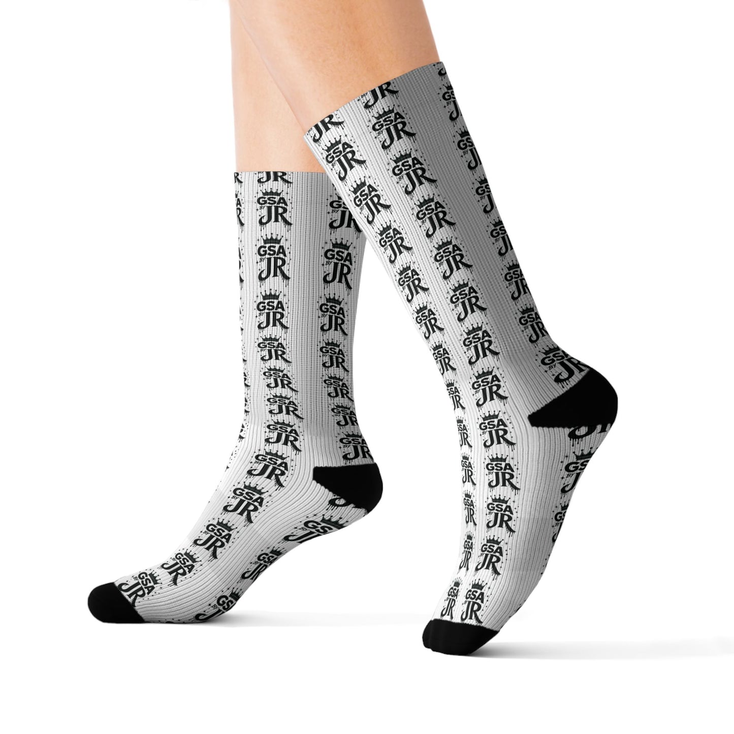 White Crew Socks