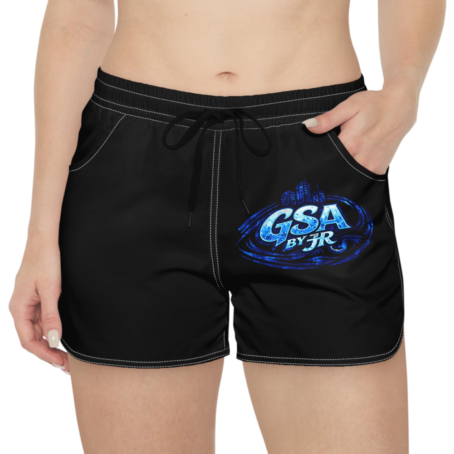 Blue Casual Shorts