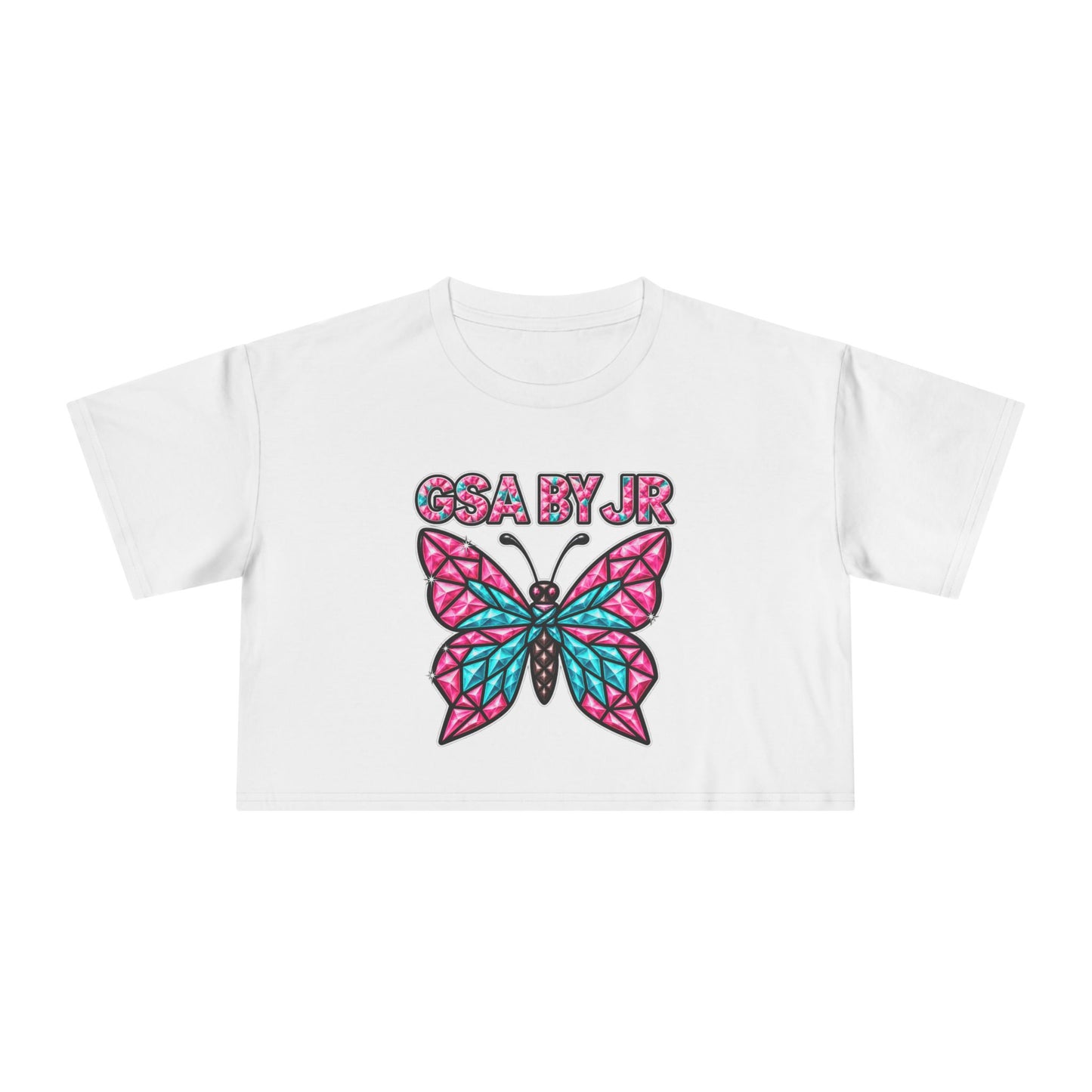 Butterfly Graphic Crop Tee