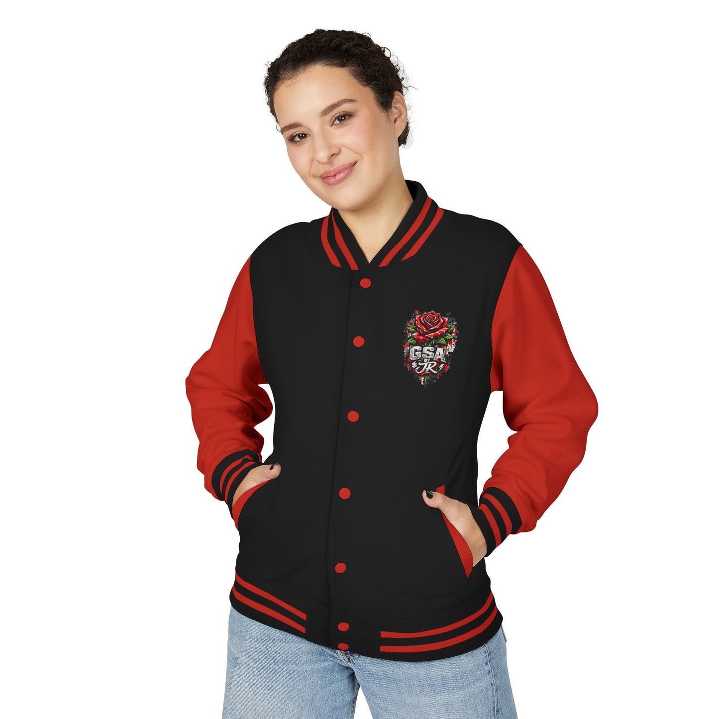 GSA BY JR Women Empowerment Letterman Jacket
