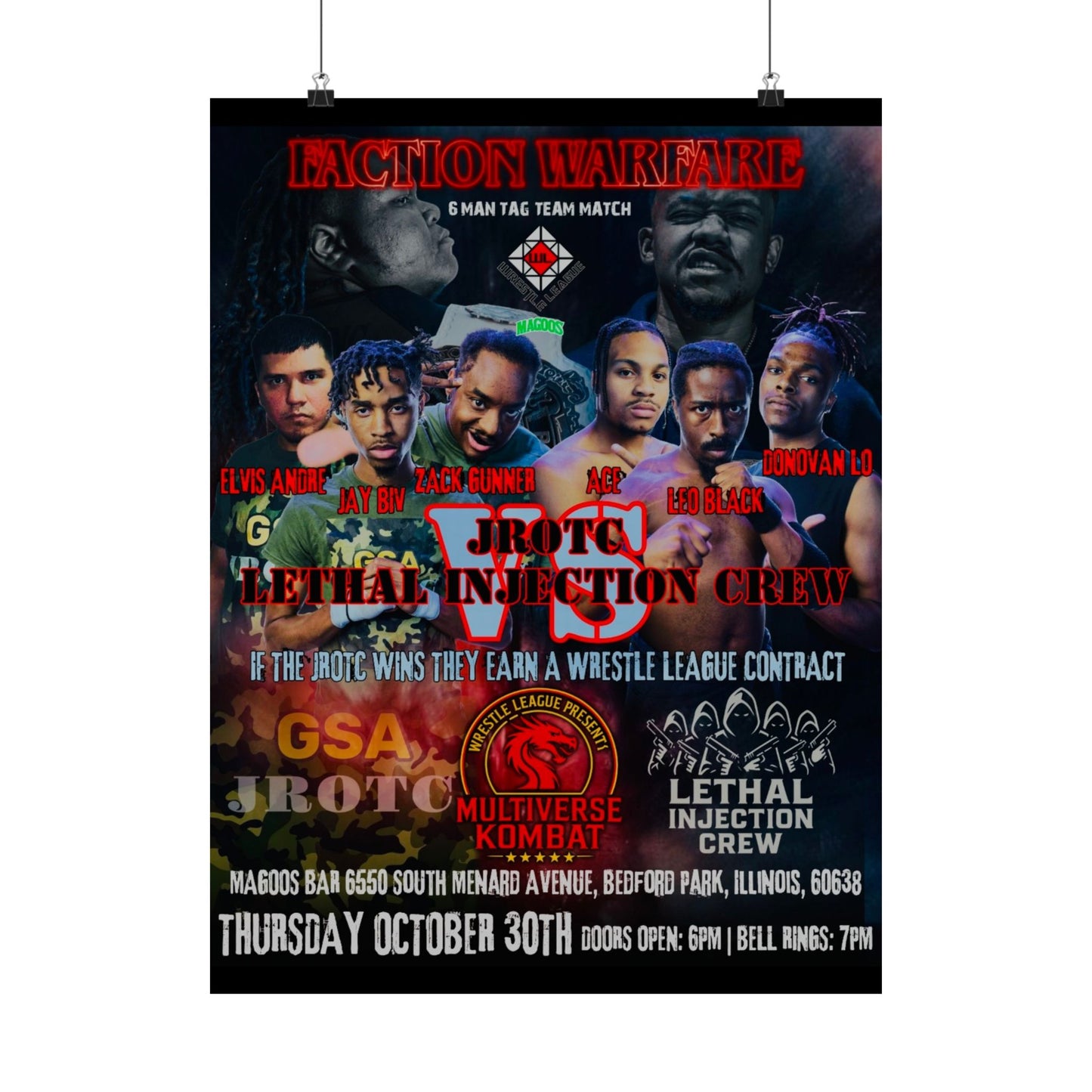 THE JROTC VS LIC POSTER ( Multiverse Kombat ) - Version 1