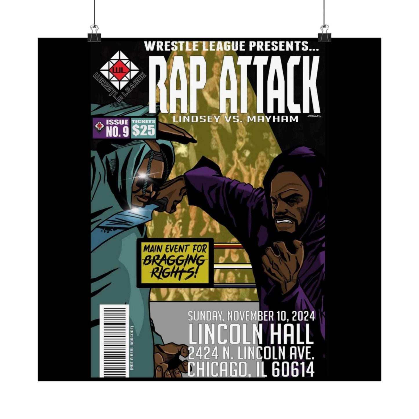 JR LINDSEY VS MOCHOSE MAYHAM POSTER