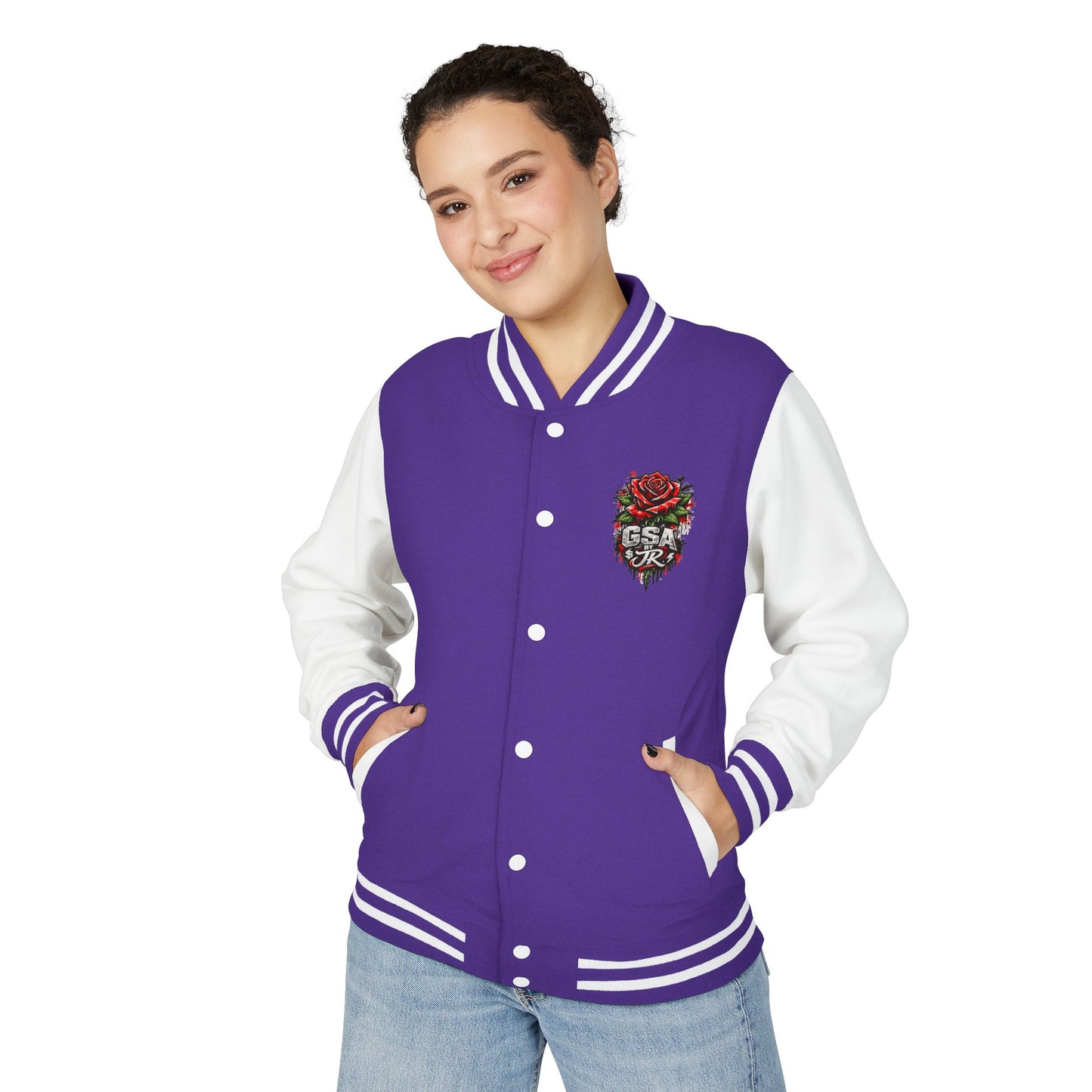 GSA BY JR Women Empowerment Letterman Jacket