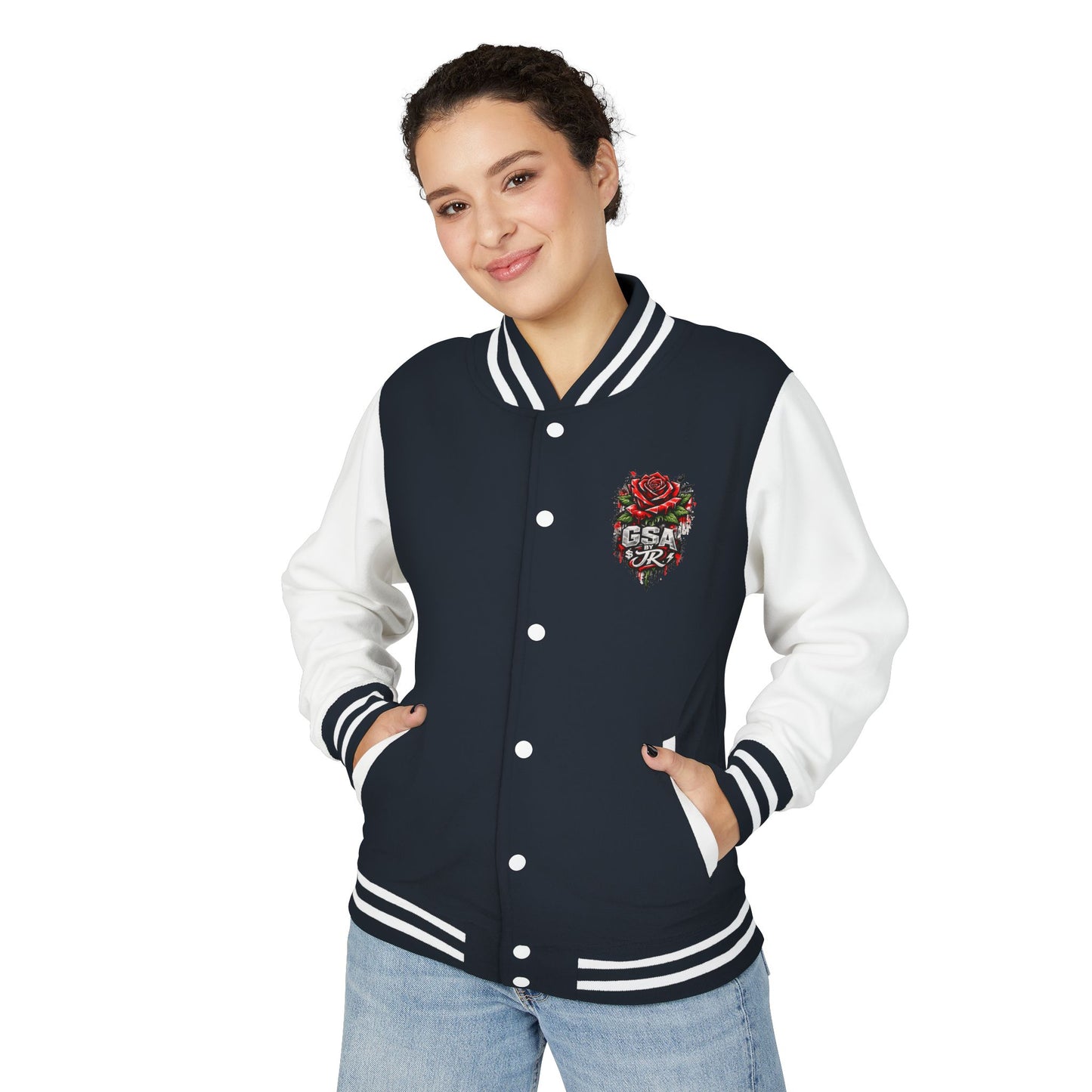 GSA BY JR Women Empowerment Letterman Jacket