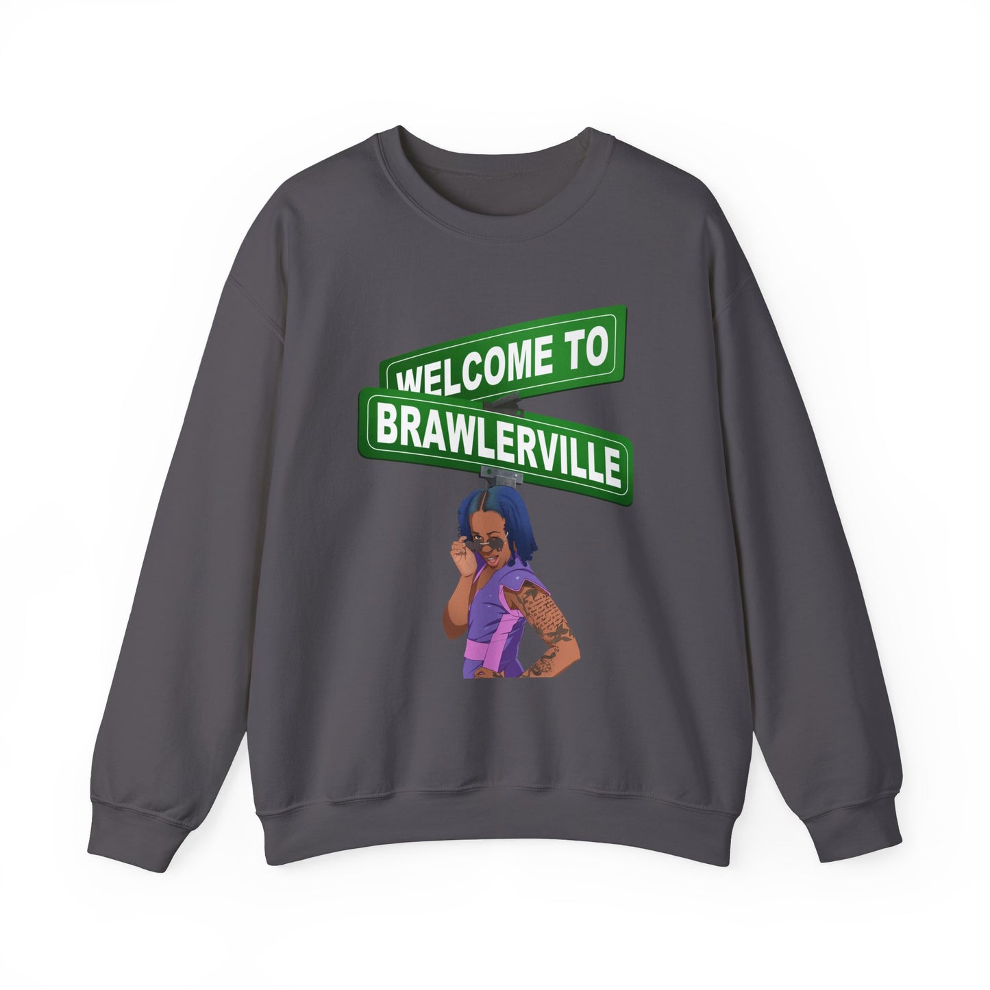 Britany Kay "WELCOME TO BRAWLERVILLE" Crewneck