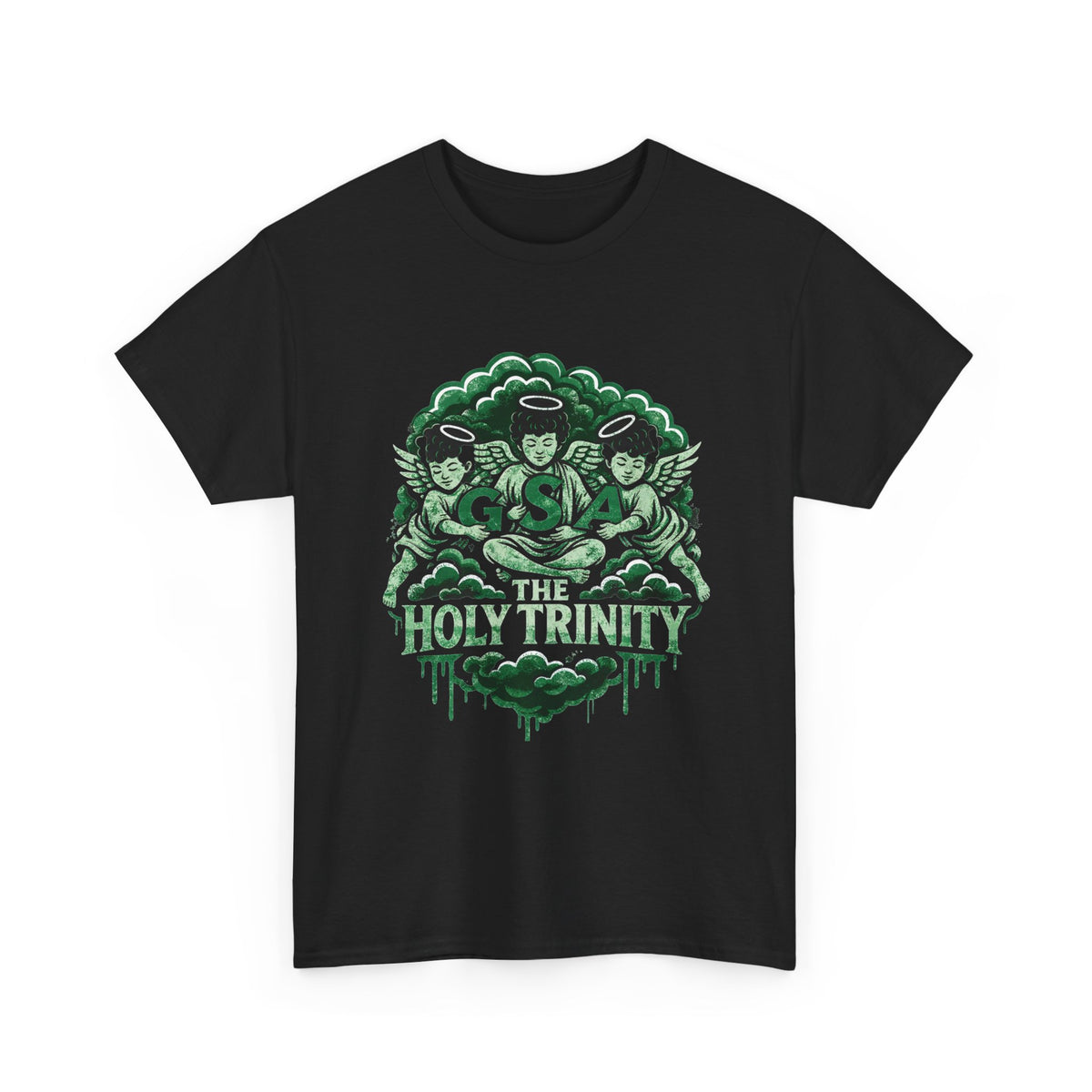 Holy Trinity Tee - Green & Black