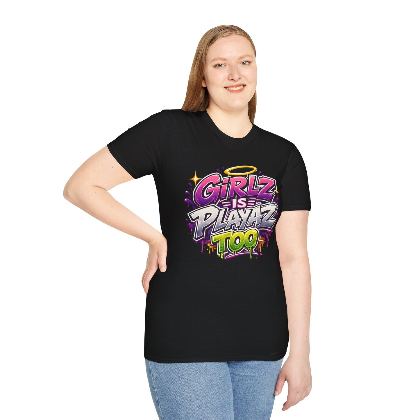 Girlz Is Playaz Too ' Softstyle Tee