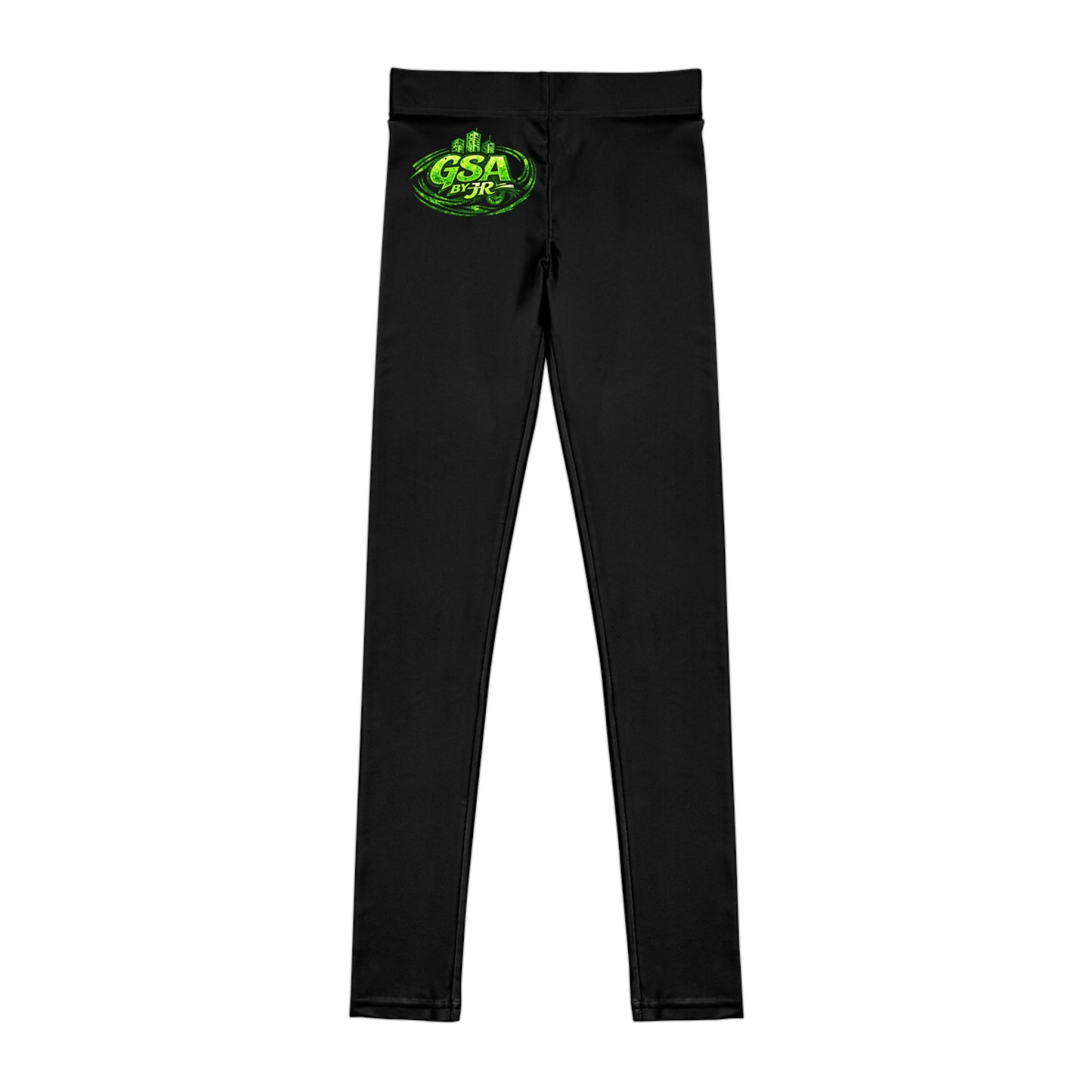 Youth Leggings - Green/ Black