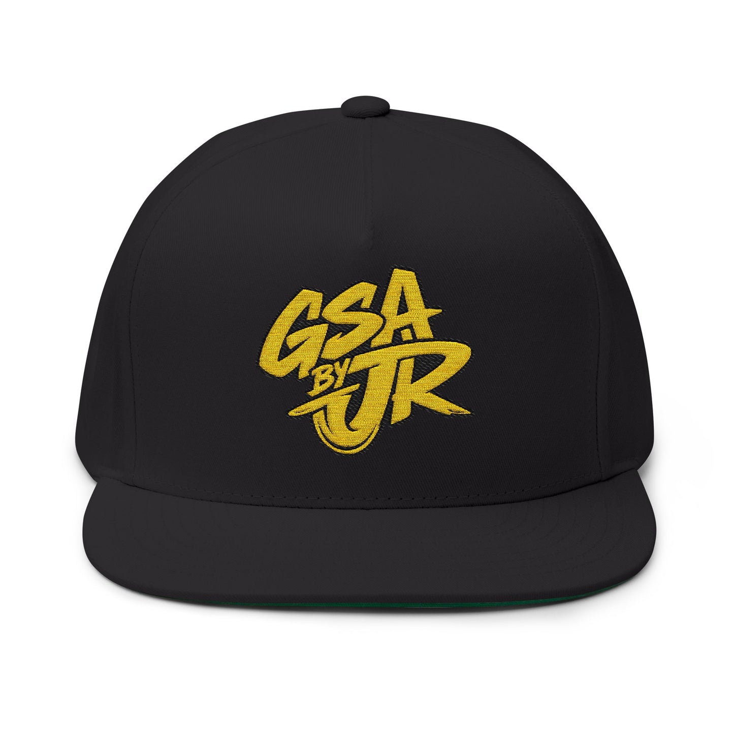 Yellow Graffiti Flat Bill Cap