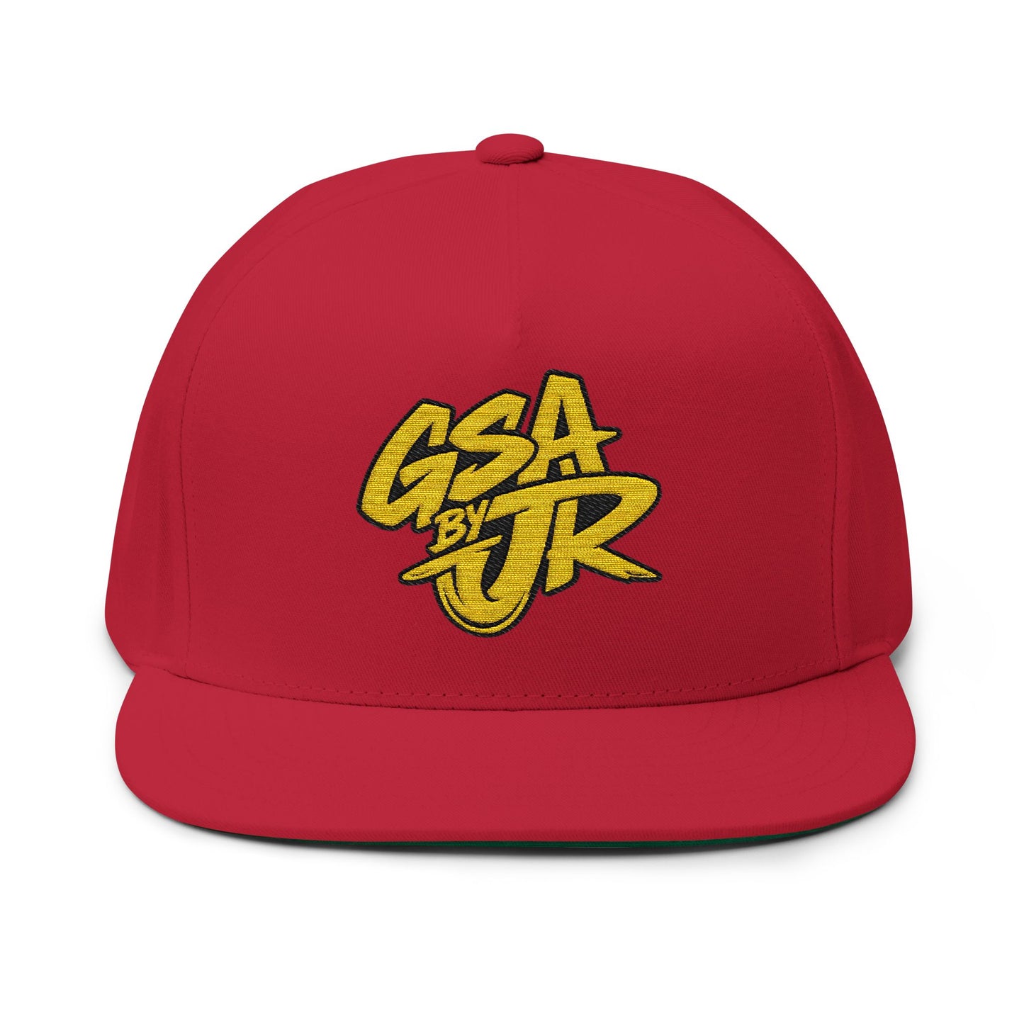 Yellow Graffiti Flat Bill Cap