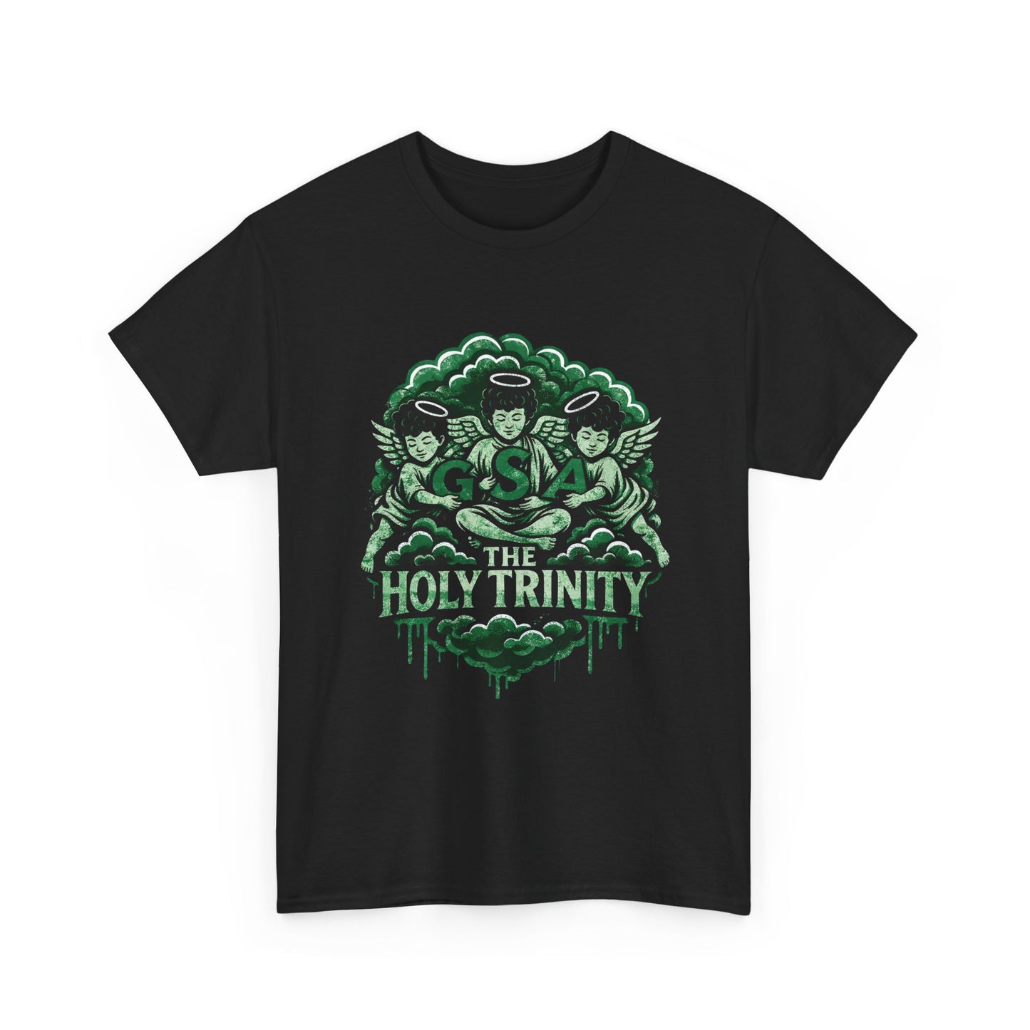 GSA BY JR ' Holy Trinity Tee ( Green & Black )