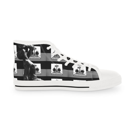 High Top Sneakers — Black & White Photo Collage Design