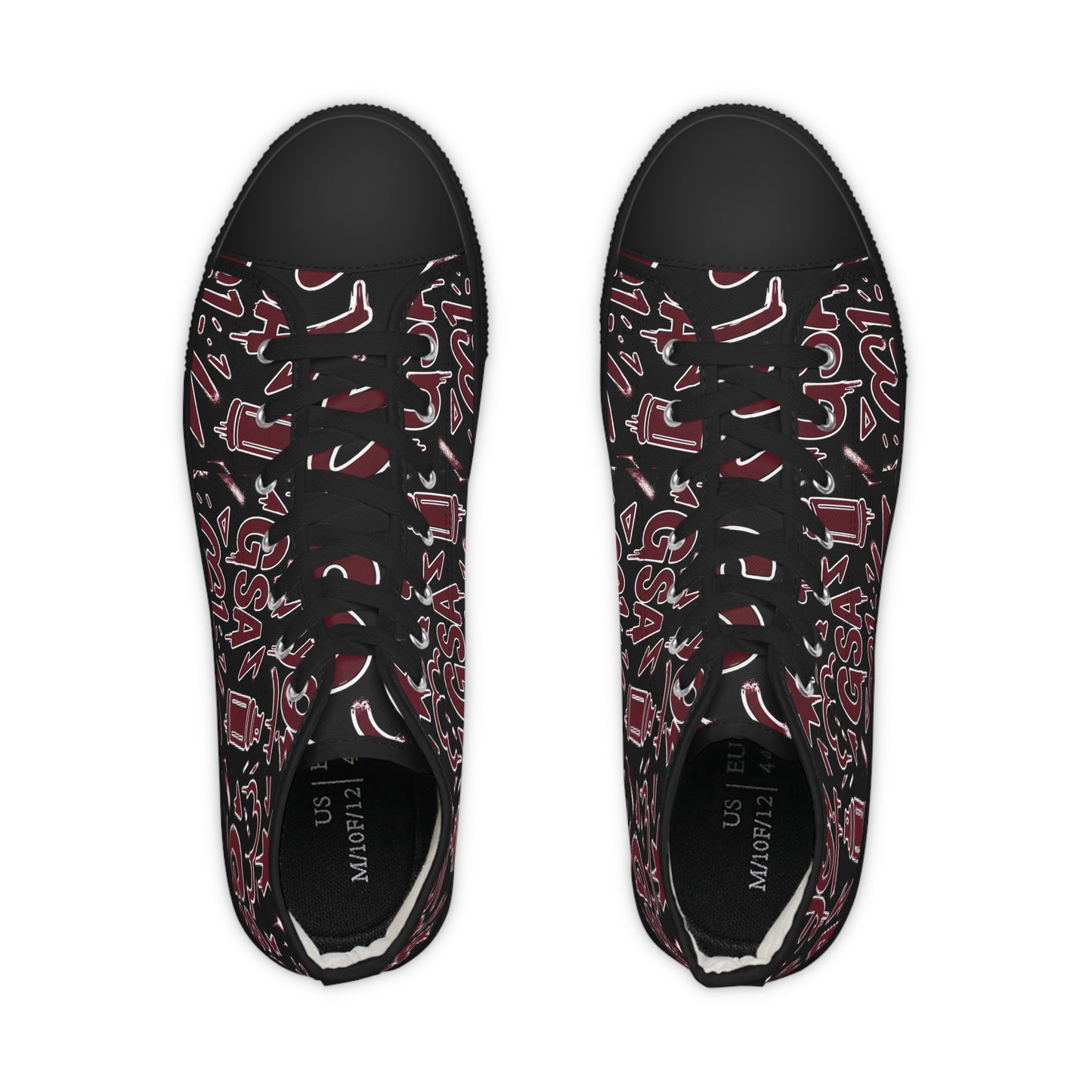 GSA G1 High Top Sneakers- Berry Burgundy