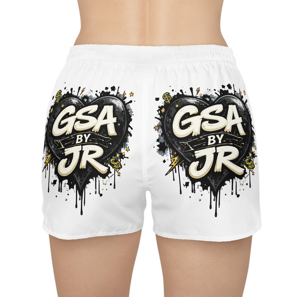 White Casual Shorts