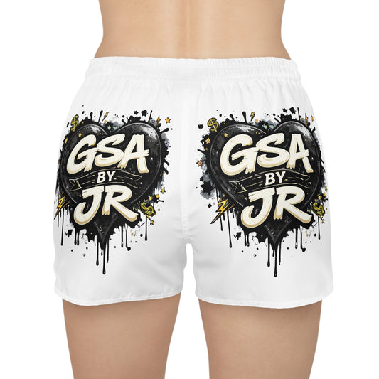 White Casual Shorts