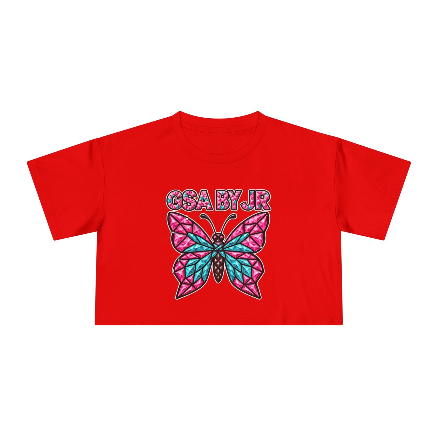 Butterfly Graphic Crop Tee