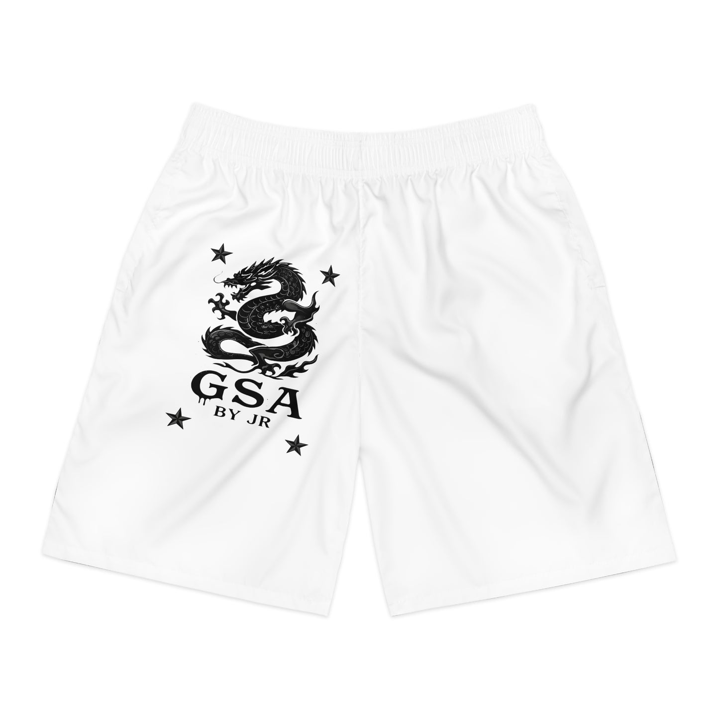 GSA BY JR Men's White Athletic Shorts