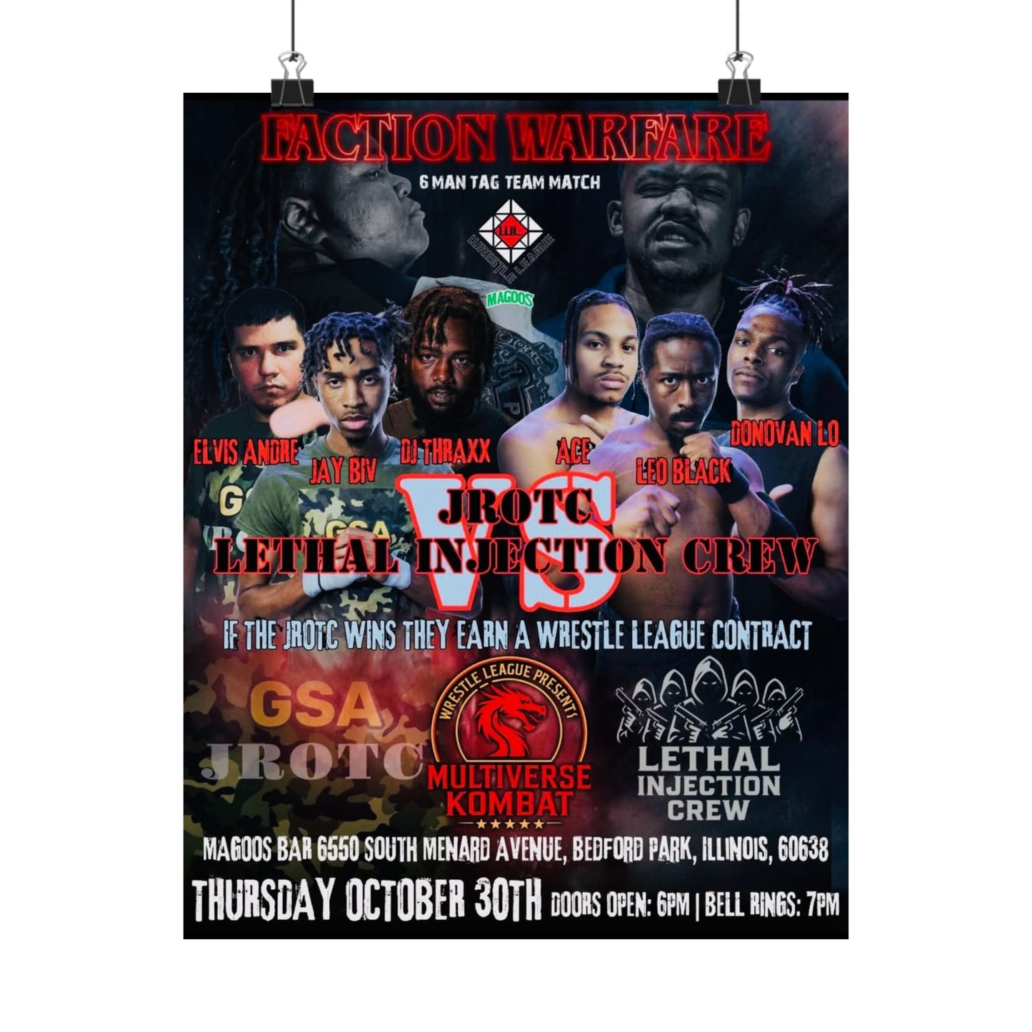 THE JROTC VS LIC POSTER ( Multiverse Kombat ) - Version 2