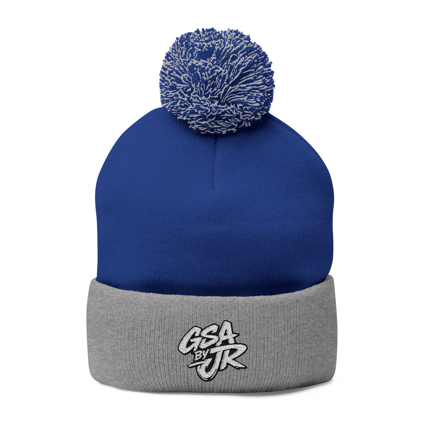 GSA BY JR Embroidered Pom-Pom Beanie