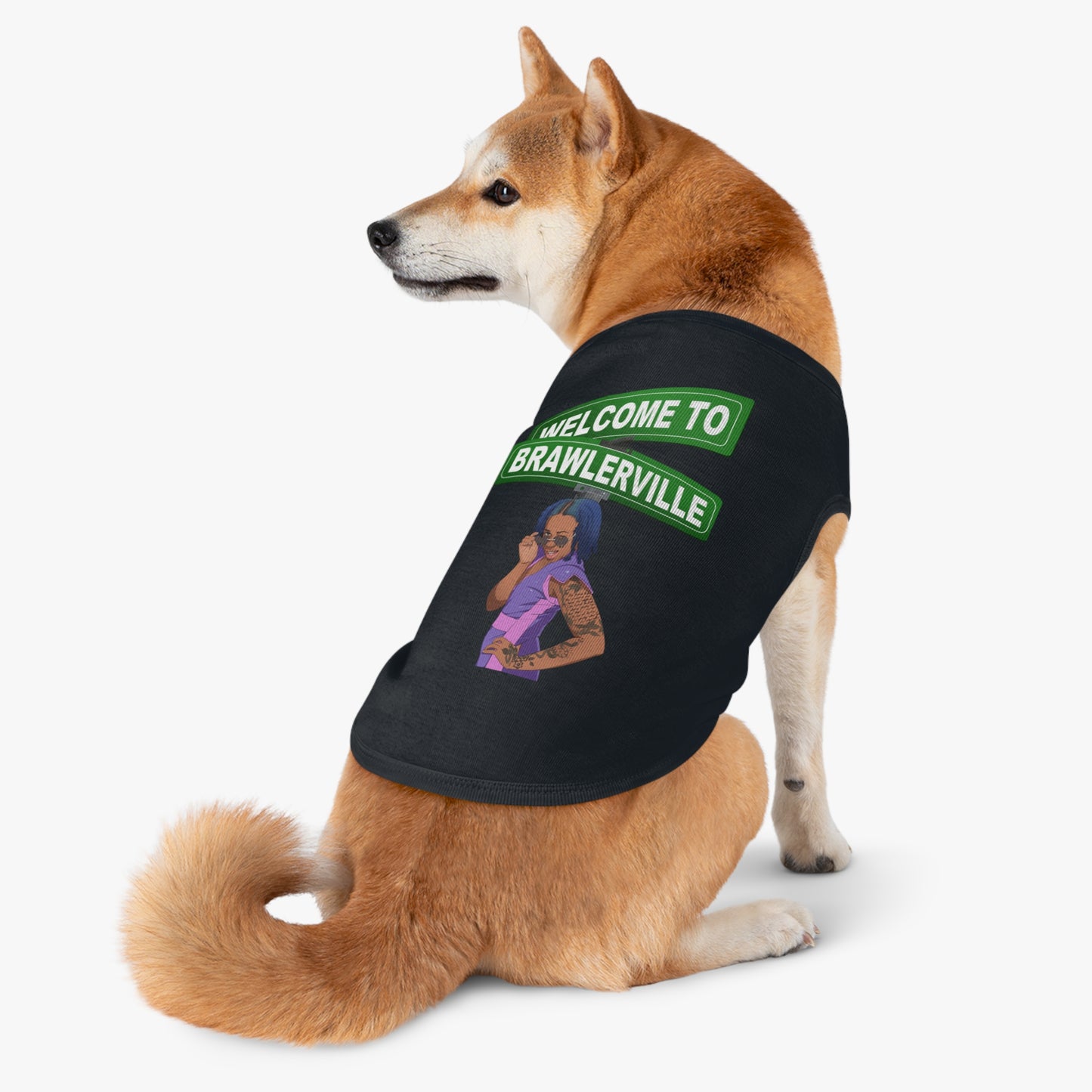 Britany Kay "Welcome to Brawlerville" Pet T-shirts