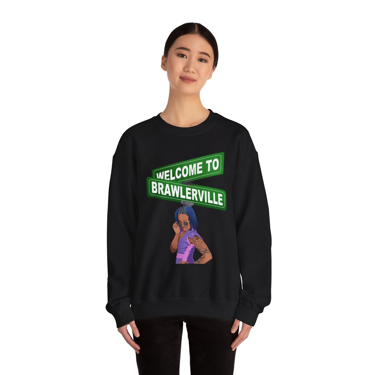 Britany Kay "WELCOME TO BRAWLERVILLE" Crewneck