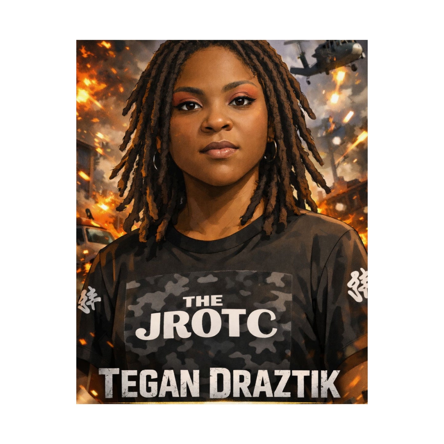 THE JROTC ANIME POSTER: TEGAN DRAZTIK
