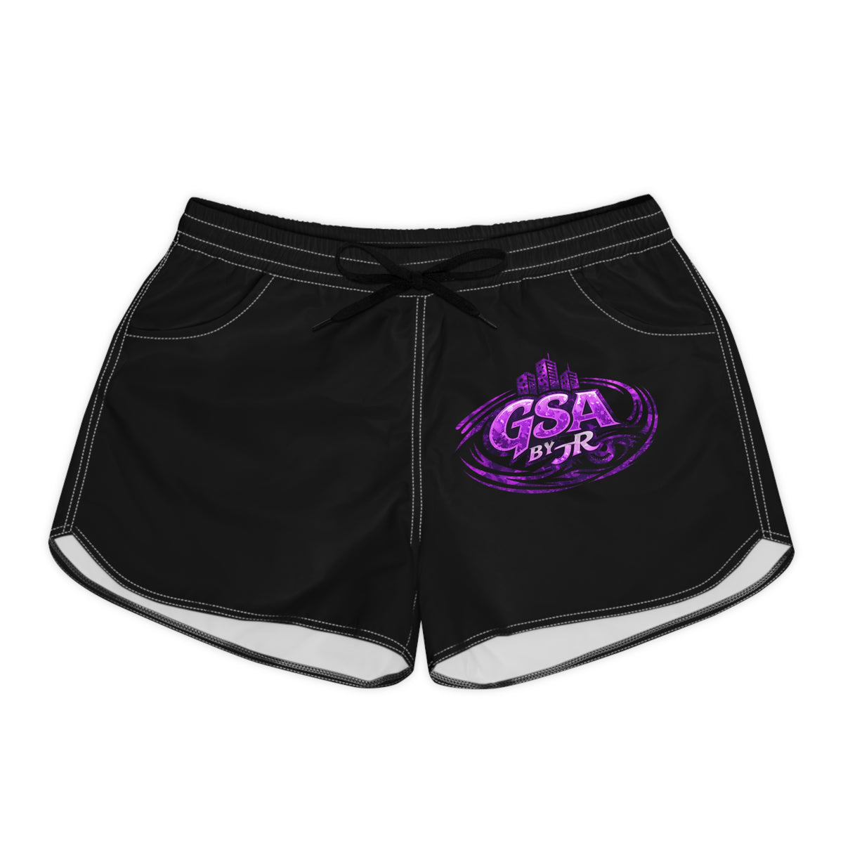Purple Casual Shorts