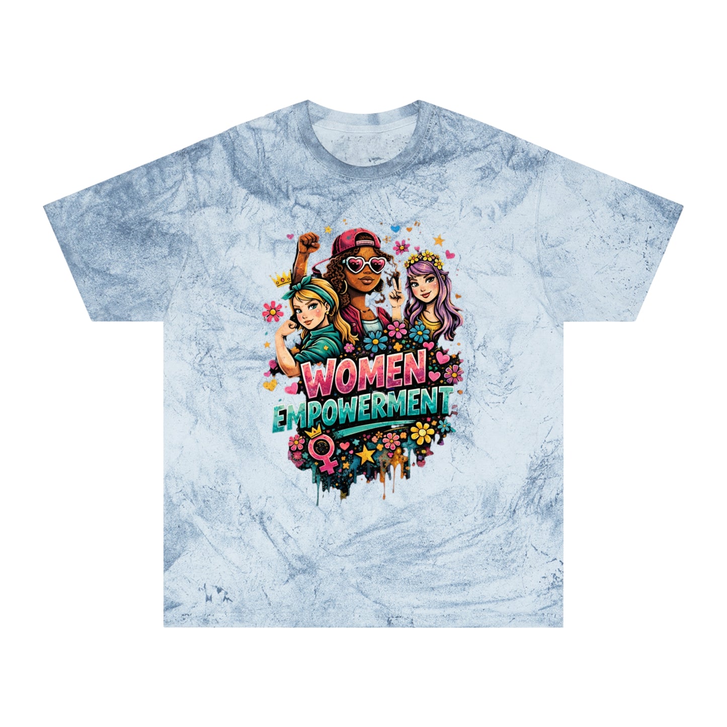 GSA BY JR Women Empowerment Vintage Tie-Dye Tee