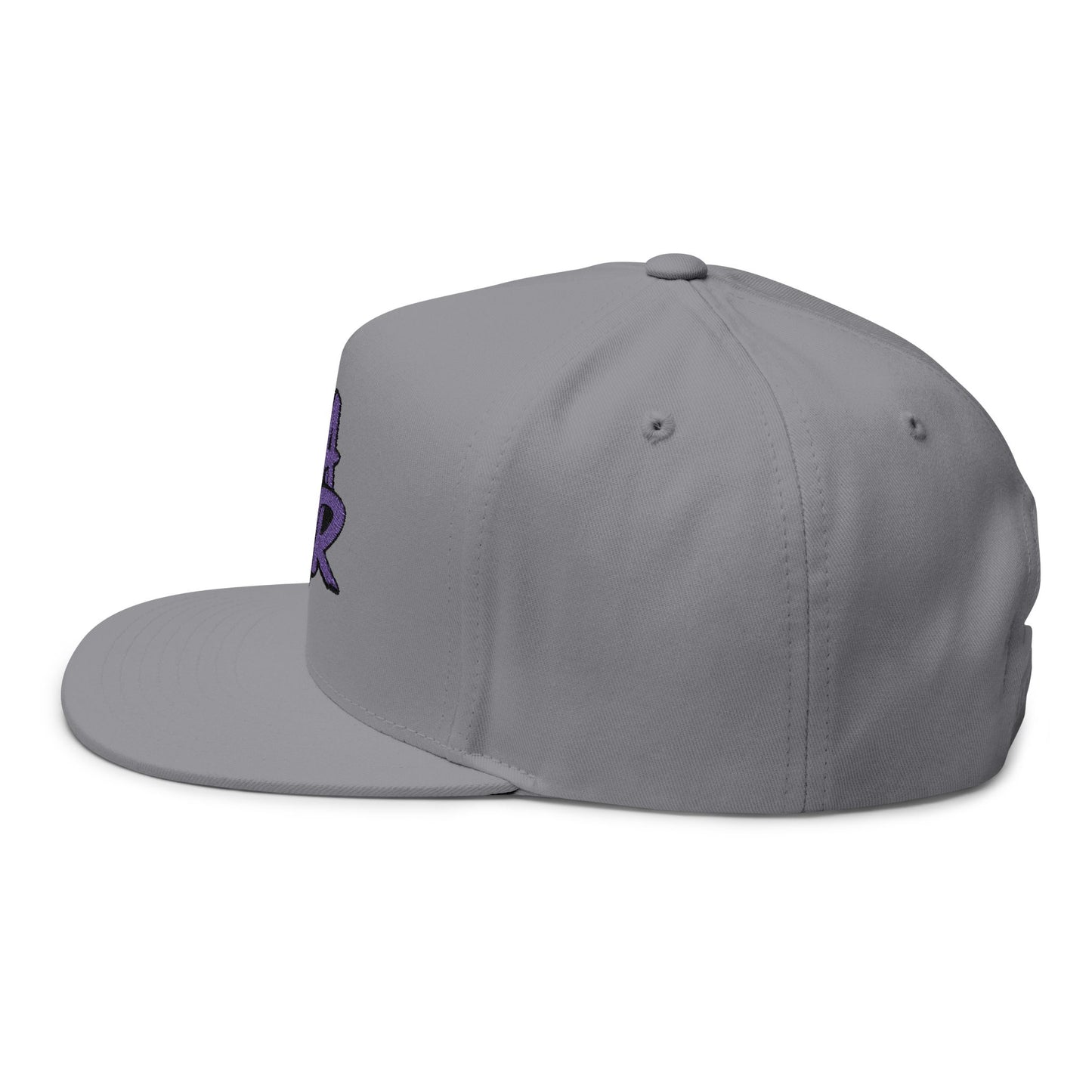 Purple Graffiti Flat Bill Cap