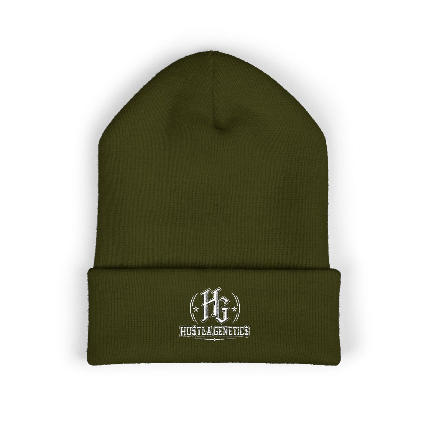 Hustla Genetics Embroidered Cuffed Beanie
