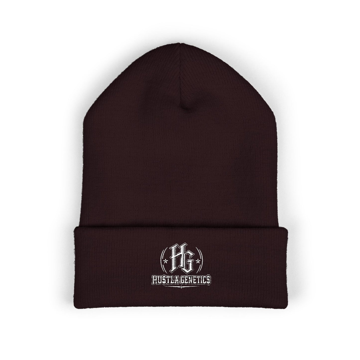 Hustla Genetics Embroidered Cuffed Beanie